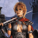 A small portion of Clyde Caldwell’s cover art of Azure Bonds.